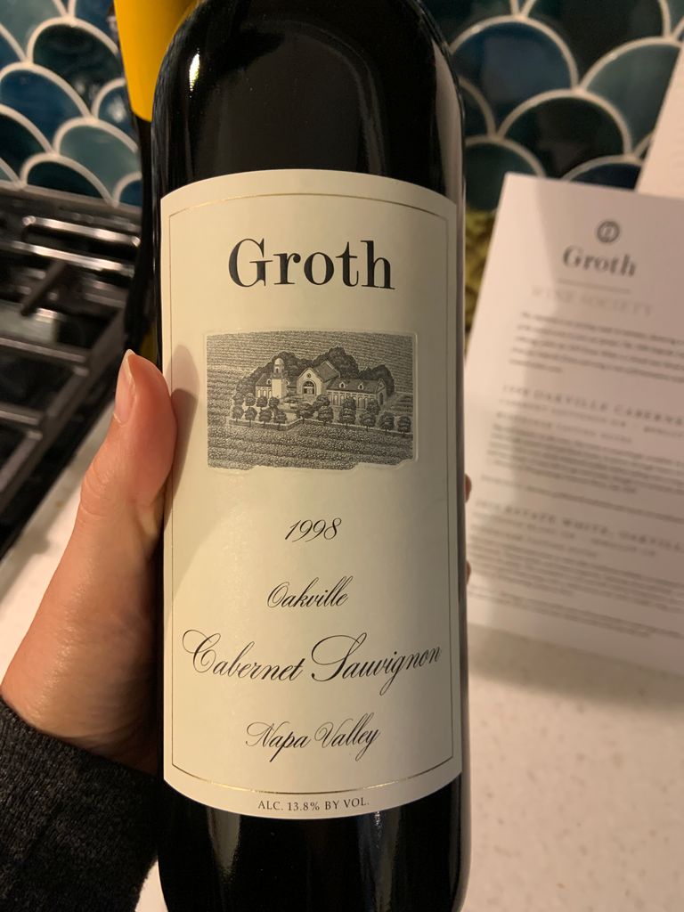 1998 Groth Cabernet Sauvignon - CellarTracker