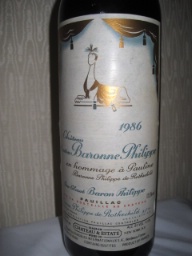 1986 Château Mouton-Baronne-Philippe en hommage à Pauline