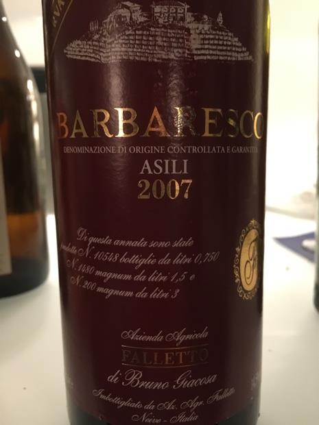 2000 Bruno Giacosa Barbaresco Riserva Asili - CellarTracker 2000 Bruno Giacosa Barbaresco Riserva Asili - CellarTracker