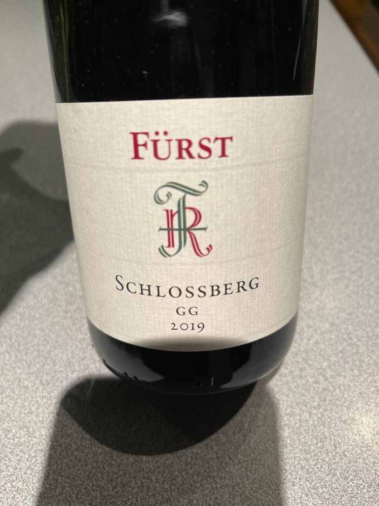 2019 Rudolf Fürst Schlossberg Spätburgunder Großes Gewächs, Germany
