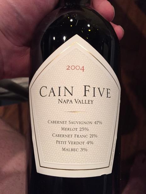 1997 Cain Vineyard & Winery Cain Five - CellarTracker