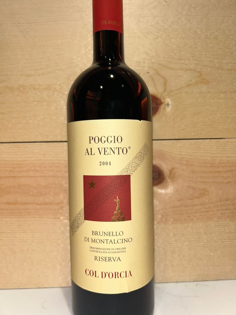 2004 Tenuta Col d'Orcia Brunello di Montalcino Riserva Poggio al