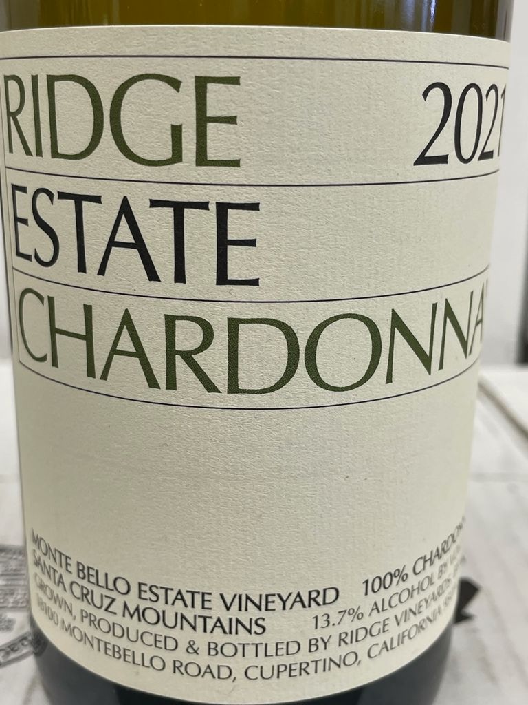 2023 Ridge Chardonnay Estate - CellarTracker
