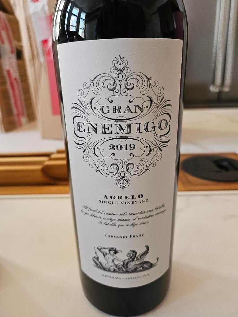 2019 El Enemigo Cabernet Franc Gran Enemigo Agrelo - CellarTracker