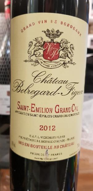 2012 Château Belregard-Figeac, France, Bordeaux, Libournais, St ...