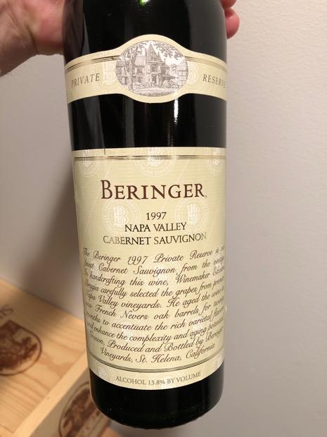 1998 Beringer Vineyards Cabernet Sauvignon Private Reserve