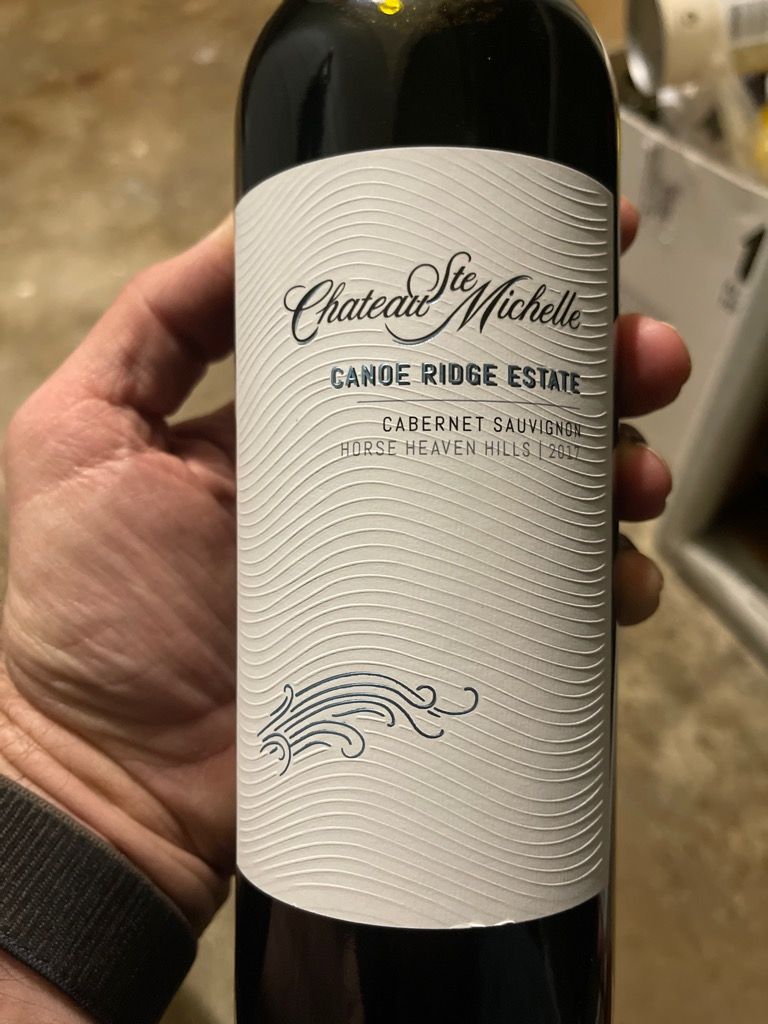 2017 Chateau Ste. Michelle Cabernet Sauvignon Canoe Ridge Estate ...