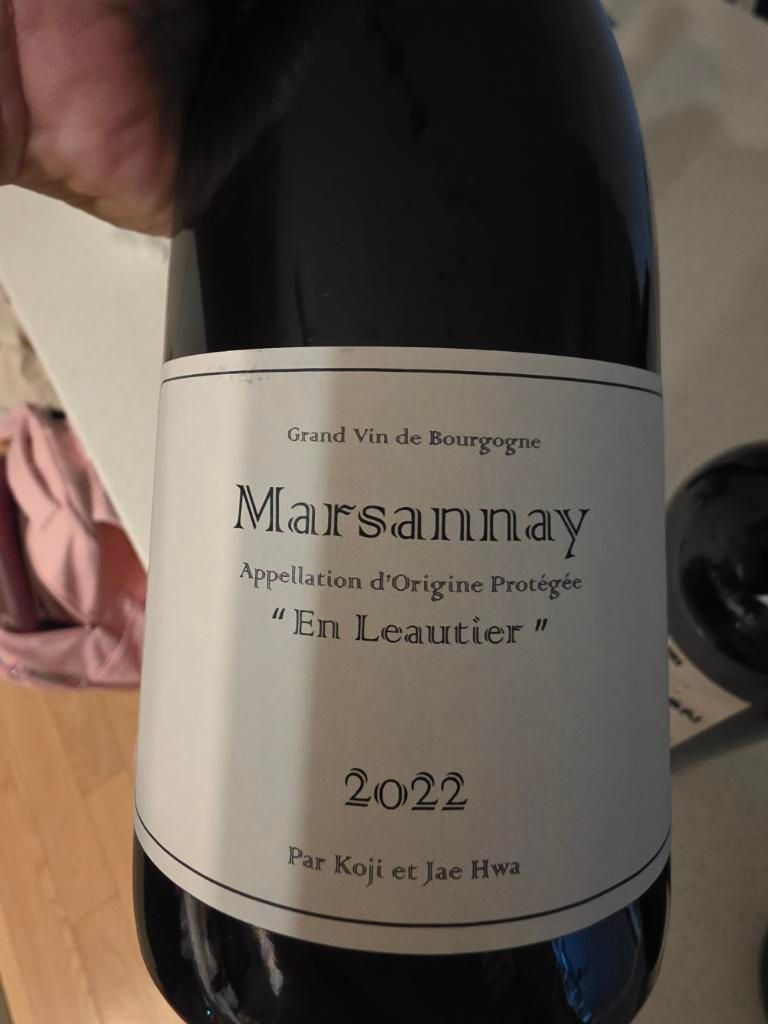 Marsannay Rosé 2019 En Leutier 2019 Domaine Koji et Jae Hwa Marsannay Rosé En Leautier