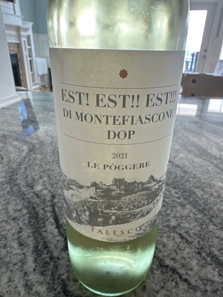 2021 Falesco Est! Est!! Est!!! di Montefiascone Le Poggere, Italy, Latium, Est! Est!! Est!!! di