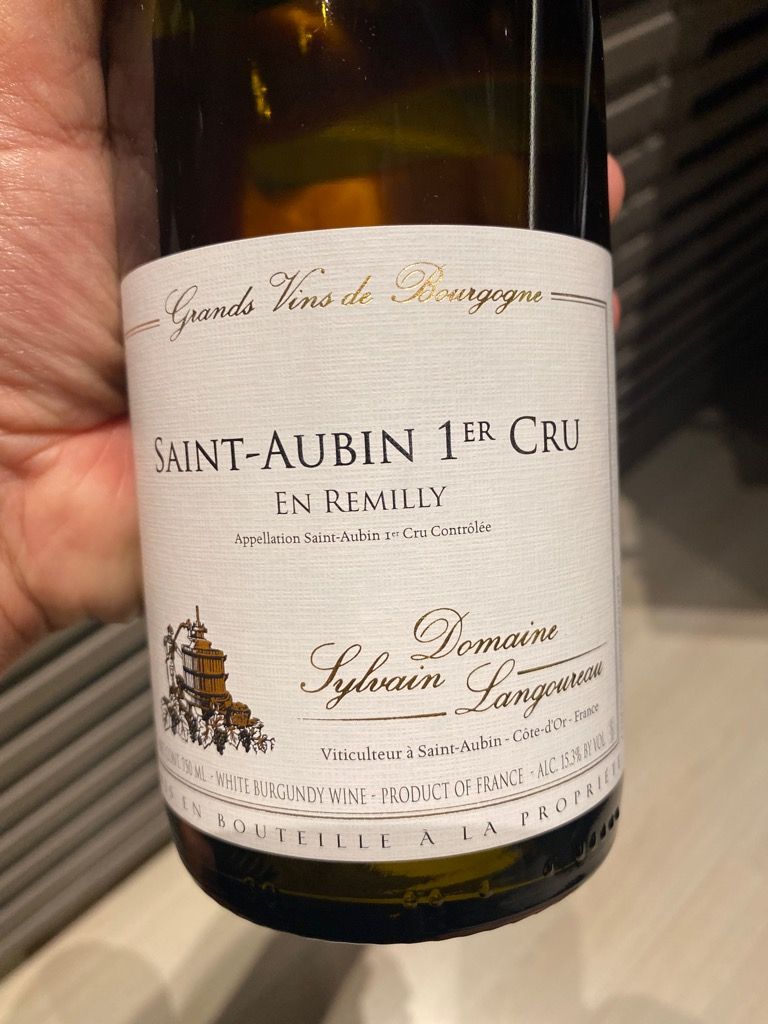 2022 Domaine Sylvain Langoureau Saint-Aubin 1er Cru Blanc, France ...