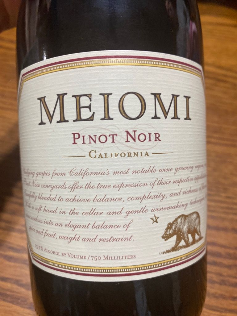 2018 Meiomi Pinot Noir, USA, California, Sonoma County, Sonoma Coast