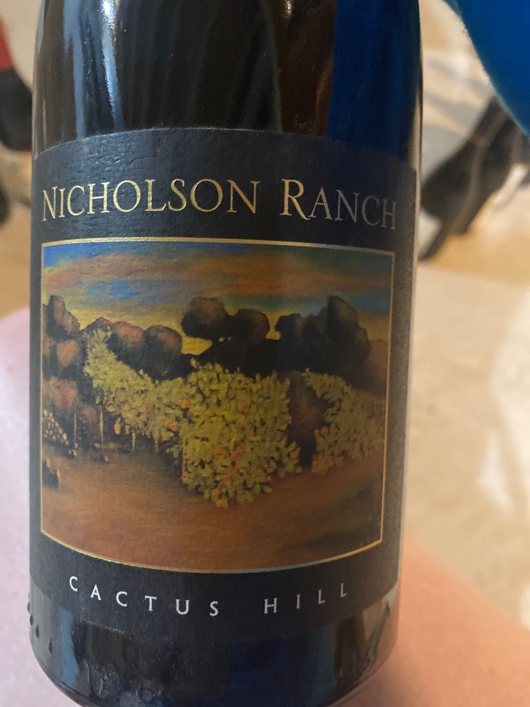 Nicholson Ranch Wine 2015 Nicholson Ranch Pinot Noir Artist Series Cactus Hill, USA ...