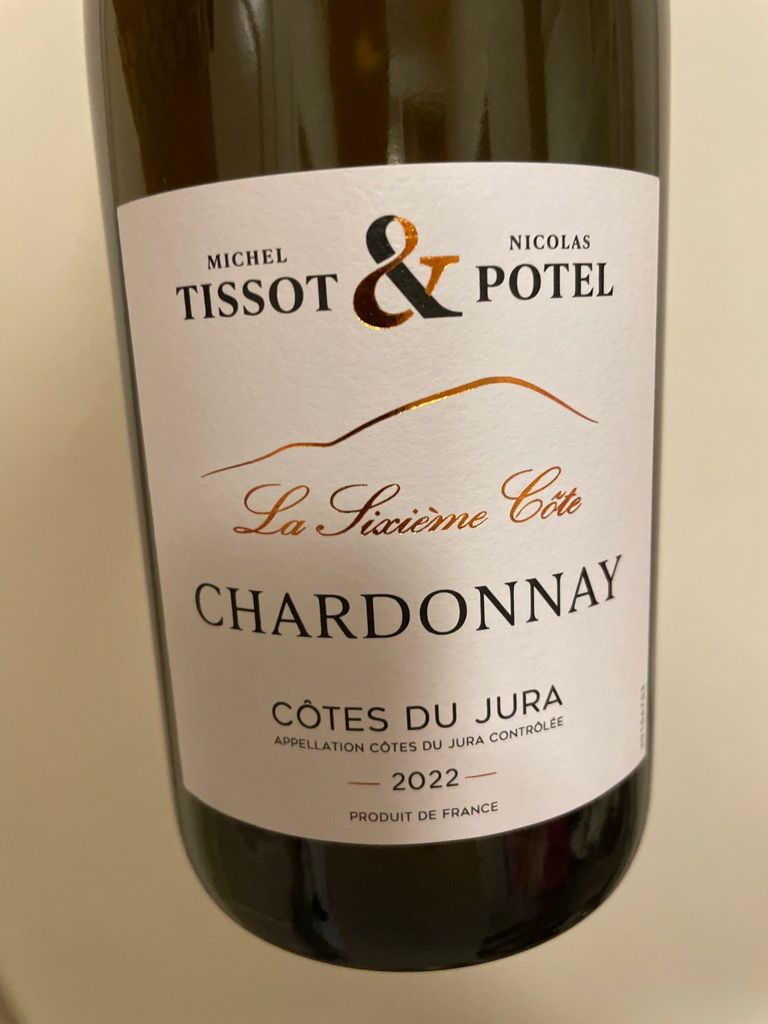 2022 Michel Tissot Nicolas Potel Chardonnay C tes du Jura La