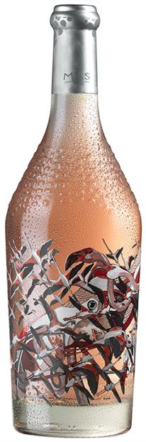 La bouteille de vin rosé remise à plat et en plastique