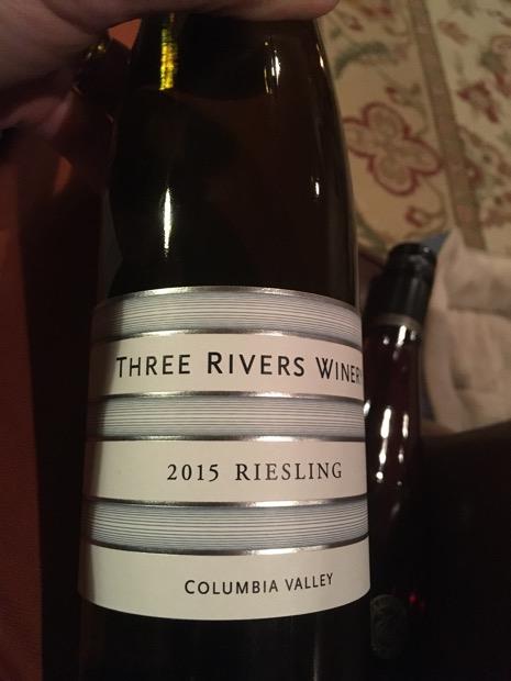 2015 Three Rivers Winery Riesling, USA, Washington, Columbia Valley ...