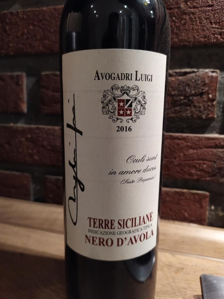2016 Luigi Avogadri Nero d'Avola Sicilia, Italy, Sicily, Sicilia