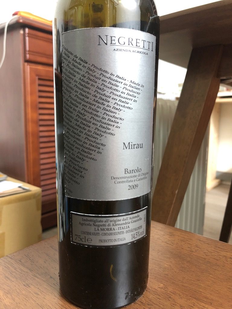 2009 Negretti Barolo Mirau - CellarTracker