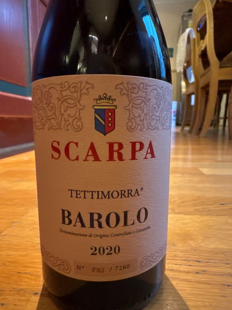 1999 バローロ スカルパ テッティモーラ 1999 Scarpa Barolo Tettimorra - CellarTracker