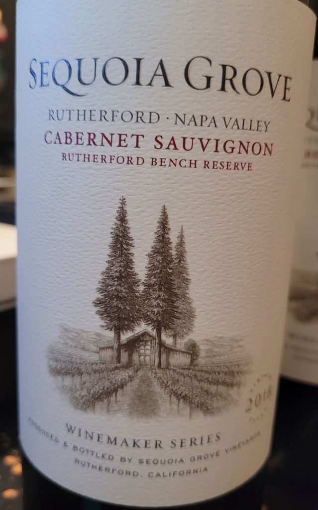 2018 Sequoia Grove Sauvignon Winemaker Series Rutherford Bench