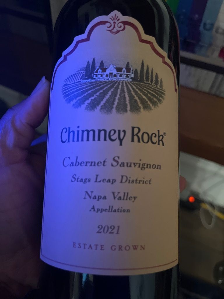 2021 Chimney Rock Cabernet Sauvignon Alpine Vineyard, USA, California ...