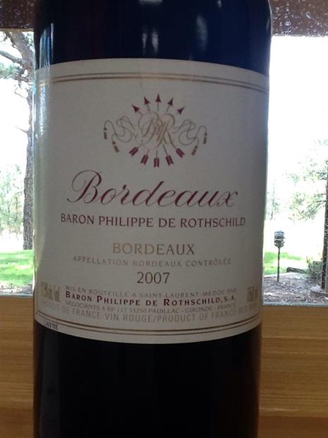 2007 Baron Philippe de Rothschild Bordeaux - CellarTracker