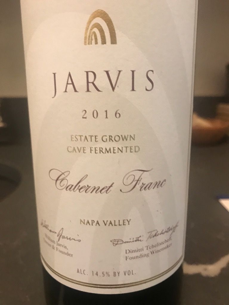 2016 Jarvis (California) Winery Franc, USA, California, Napa