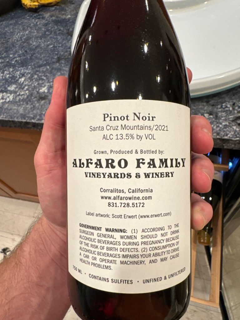 2020 Alfaro Family Pinot Noir CellarTracker