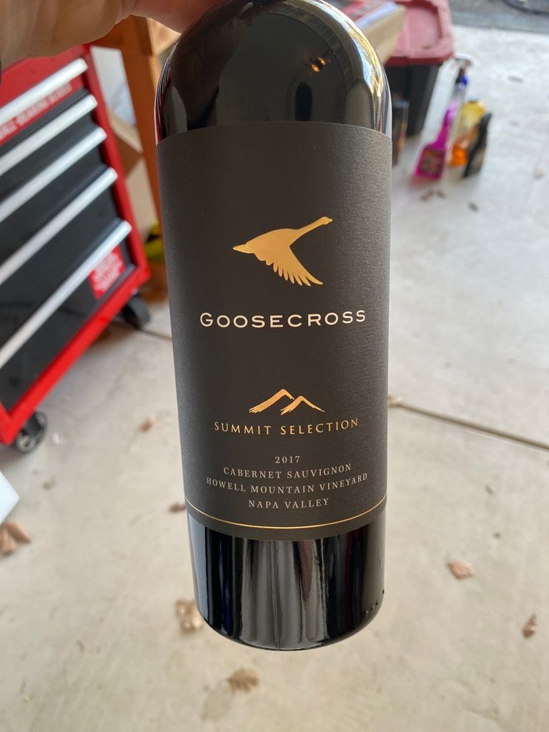 2017 Goosecross Cellars Sauvignon Howell Mountain Vineyard, USA, California CellarTracker