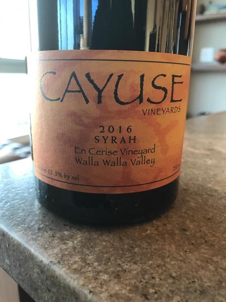 2016 Cayuse Syrah En Cerise Vineyard - CellarTracker