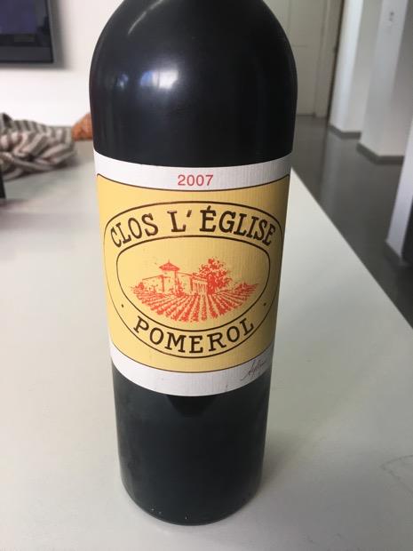 2007 Clos l'Église (Pomerol) - CellarTracker