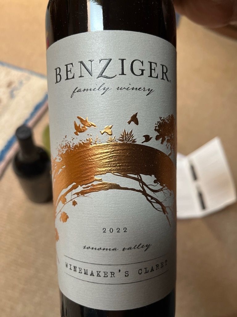 2022 Benziger Family Winery Winemaker's Claret Sonoma Valley, USA ...