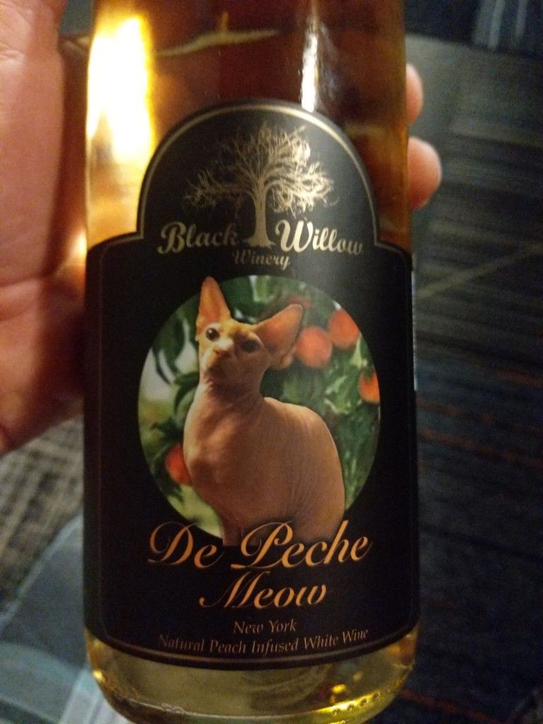 NV Black Willow Winery Peach de Peche Meow, USA, New York, Niagara ...