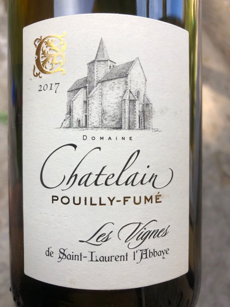 2018 Domaine Châtelain PouillyFumé Les Vignes de SaintLaurentL