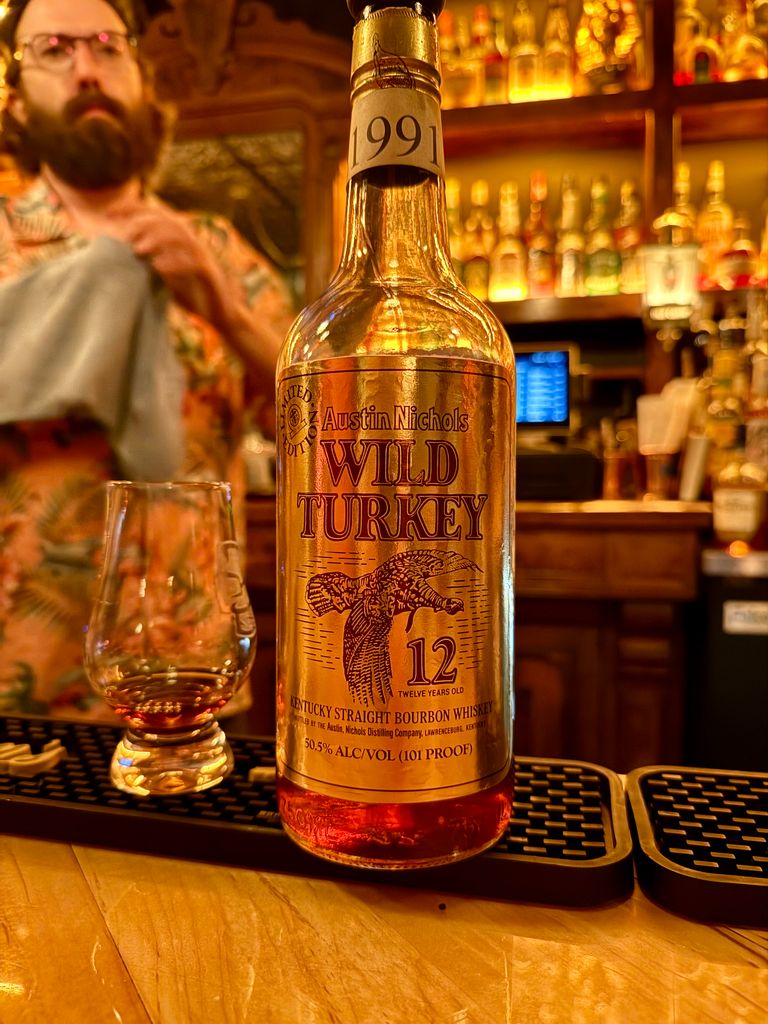 1985 Wild Turkey 12 Year Old Gold Foil Limited Edition Kentucky