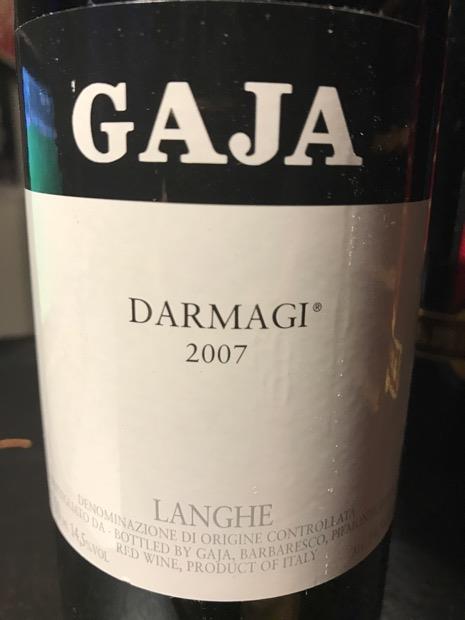 GAJA Darmagi 1997年 ヴィンテージ 赤ワイン