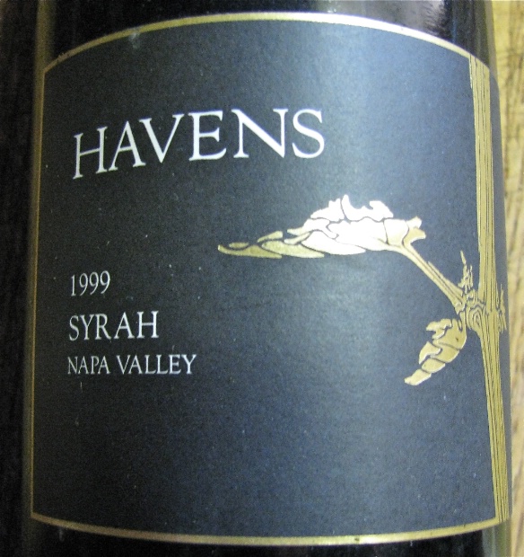 1997 Havens Wine Cellars Syrah, USA, California, Napa Valley CellarTracker