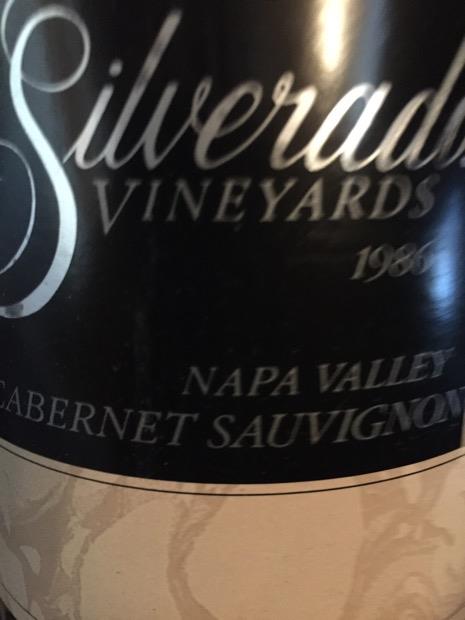 1986 Silverado Vineyards Cabernet Sauvignon Napa Valley, USA ...