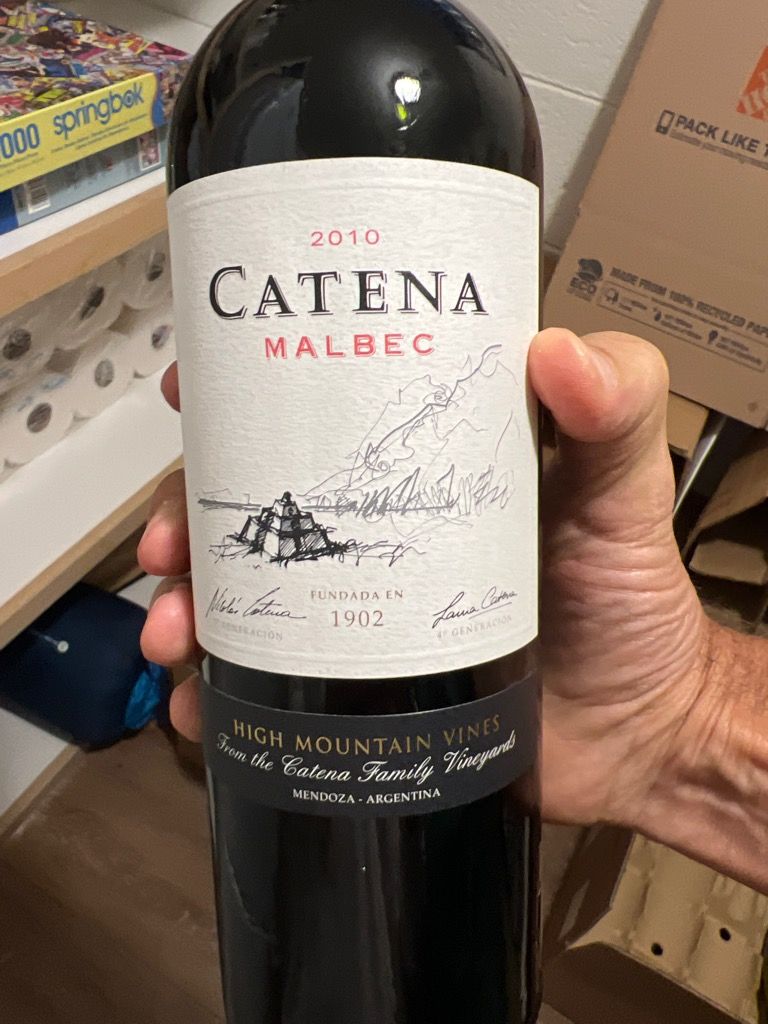 2010 Bodega Catena Zapata Malbec Catena High Mountain Vines