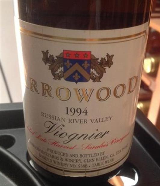 1997 Arrowood Late Harvest Viognier Saralee's Vineyard, USA, California