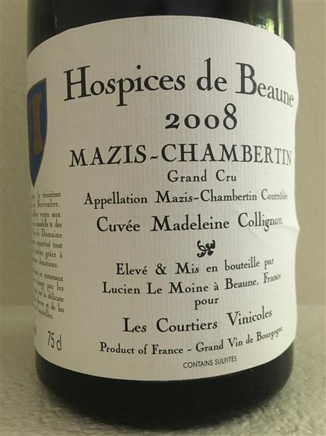 2010 Hospices de Beaune Mazis-Chambertin Cuvée Madeleine Collignon