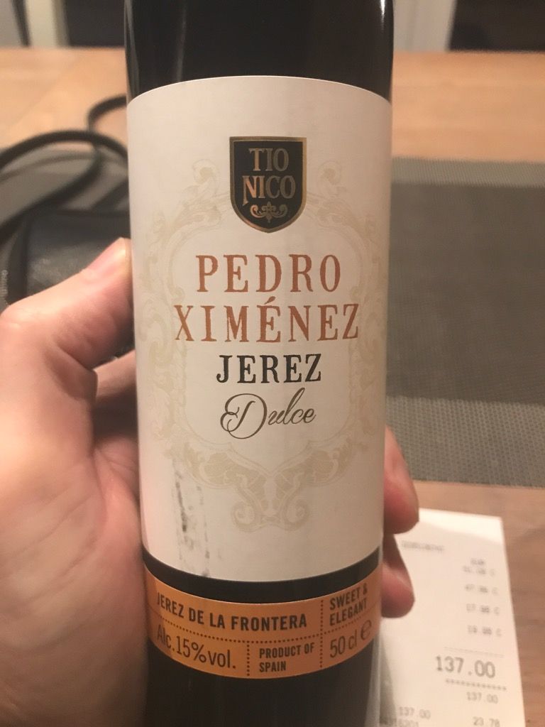 N.V. B.M. Lagos Jerez-Xérès-Sherry Tio Nico Pedro Ximénez Sweet -  CellarTracker