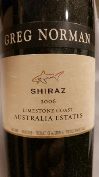 2006 Greg Norman Australia Estates Shiraz, Australia, South Australia ...