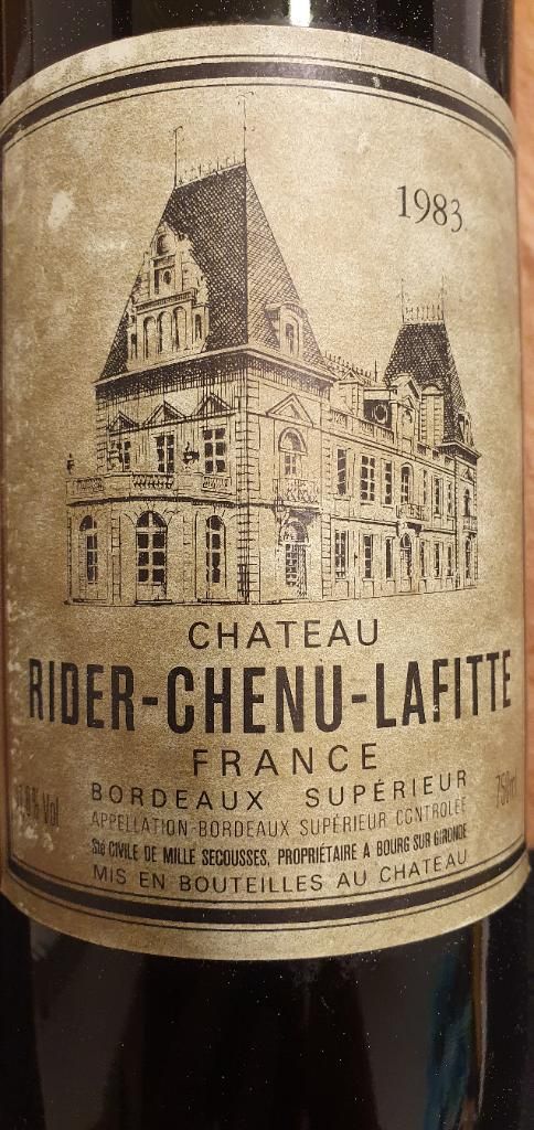 2014 Rider-Chenu-Lafitte Bordeaux Supérieur - CellarTracker