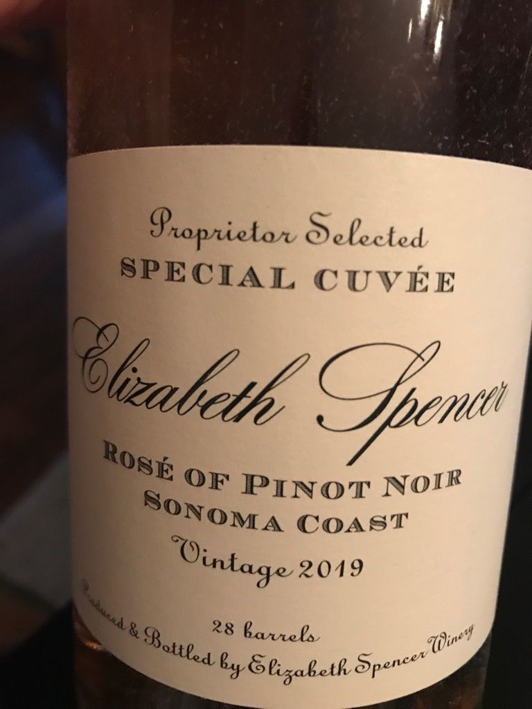 2019 Elizabeth Spencer Pinot Noir Rosé Sonoma Coast, USA, California