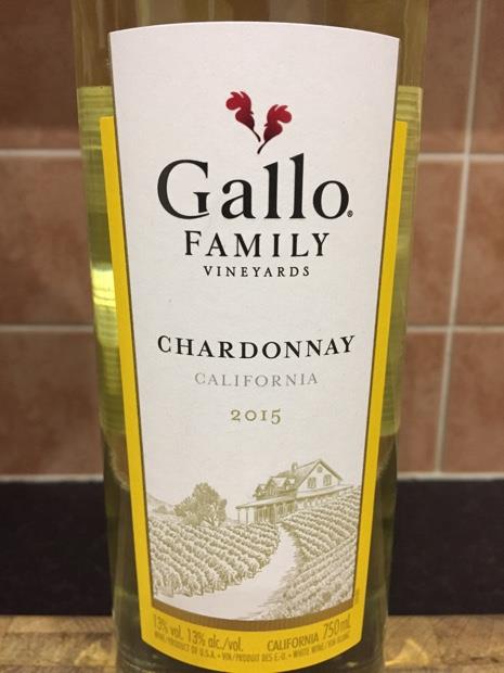 gallo family chardonnay california