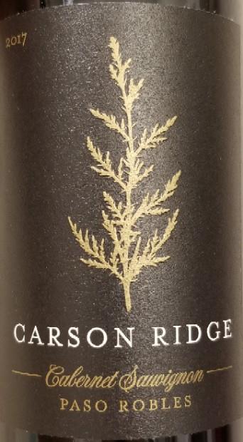 2017 Carson Ridge Cabernet Sauvignon, USA, California, Central Coast