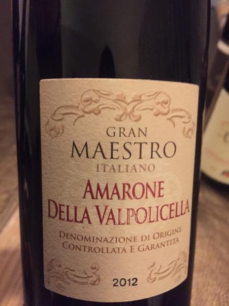 2012 Maestro Italiano Amarone della Valpolicella Gran Maestro, Italy ...