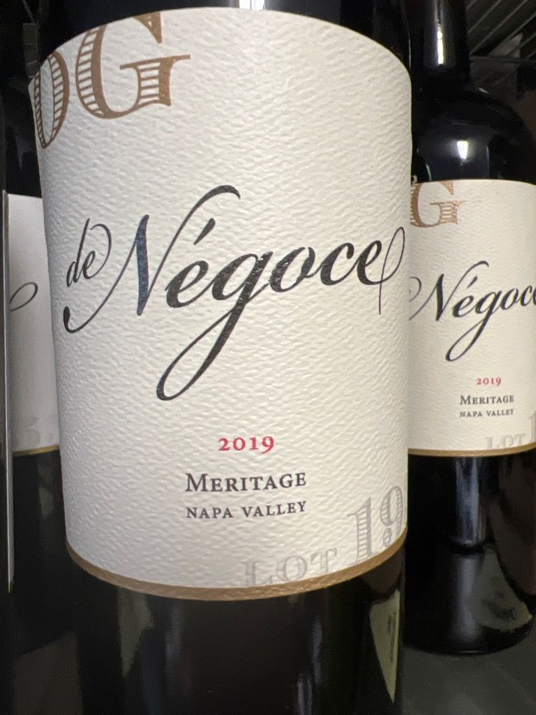 2019 de Négoce Meritage OG N.195, USA, California, Napa Valley ...