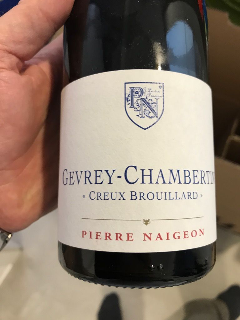 ワイン K Gevrey-Chambertin 2017 Pierre Naigeon 2017 Domaine Pierre Naigeon Gevrey-Chambertin Creux Brouillard
