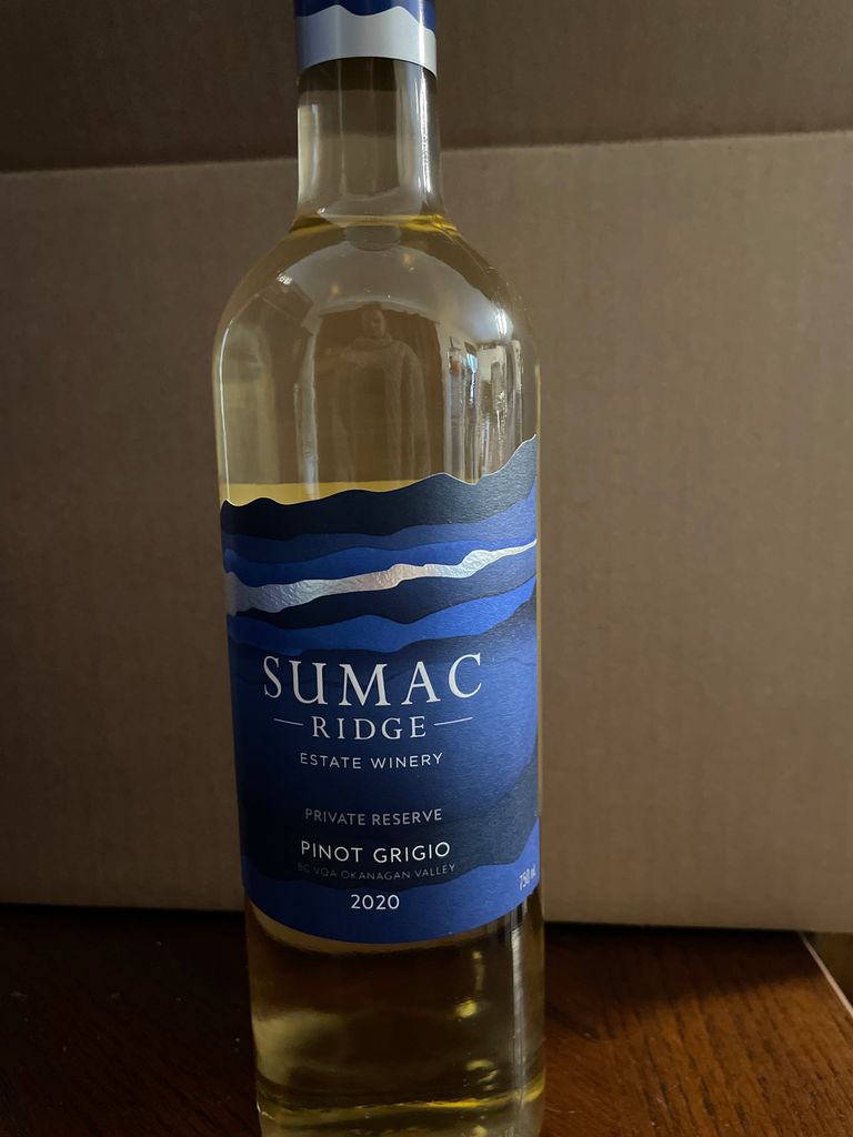 2022 Sumac Ridge Pinot Grigio Private Reserve, Canada, British Columbia